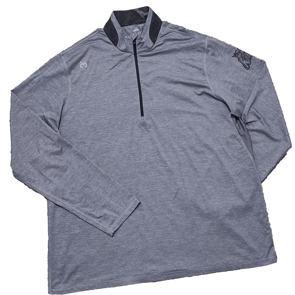 Greyson Guide Sport Gray Quarter 1/4 Zip Performance Pullover Mens 2XL XXL